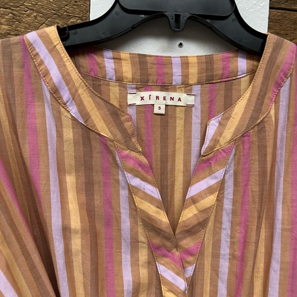 Xirena Drue Midi Dress Neopolitan Stripe w Pockets - Picture 4 of 8